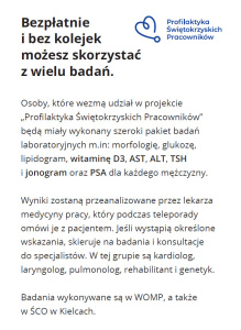 Profilaktyka świętokrzyskich pracowników